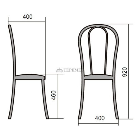 Стул ВЕНСКИЙ (металлик/серебро №116)