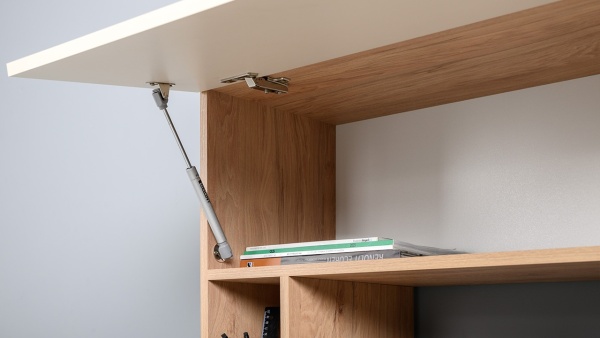 Стол компьютерный Комфорт 12.71 (гикори рокфорд натуральный/сатин)