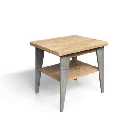 Стол журнальный раскладной СЖ-3 (дуб крафт золотой/ателье светлое)