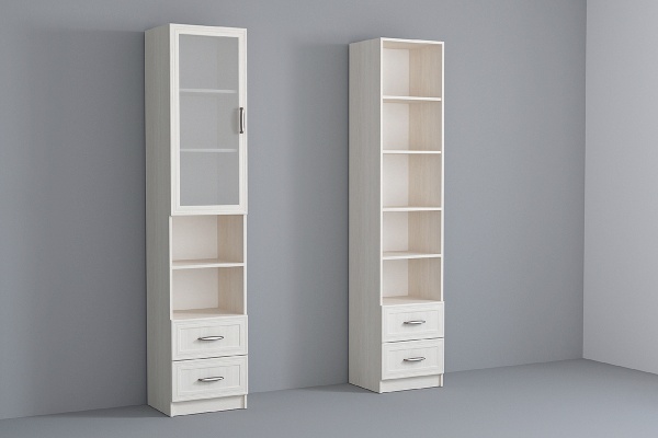 Шкаф 1-дверный со стеклом Колибри Рамка