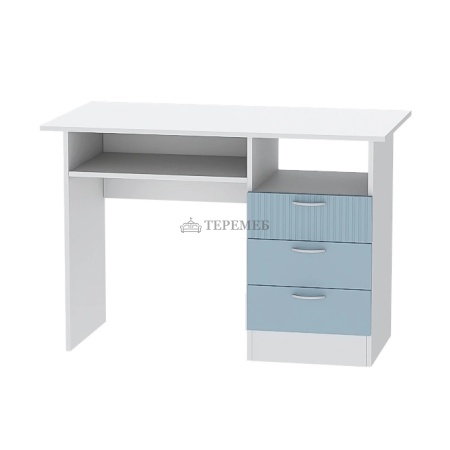 Детская Бриз МДФ (полосы, белый/антарктида) вариант 10