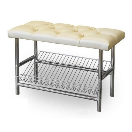 Обувница МС-4 АНЖЕЛИКА (хром/бежевый №101)