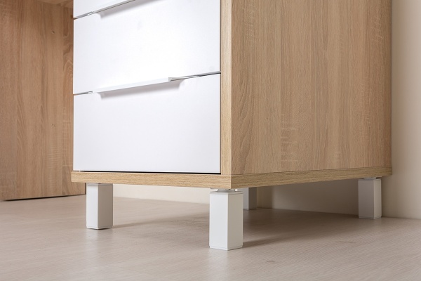 Стол компьютерный Комфорт 12.95 (дуб сонома/белый шагрень)