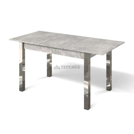 Стол обеденный раздвижной МИЛАН-3 (хром/ателье светлое)