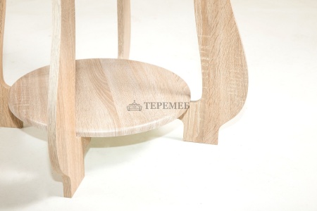 Стол журнальный СЖ-24 с рисунком Р4 (дуб сонома)