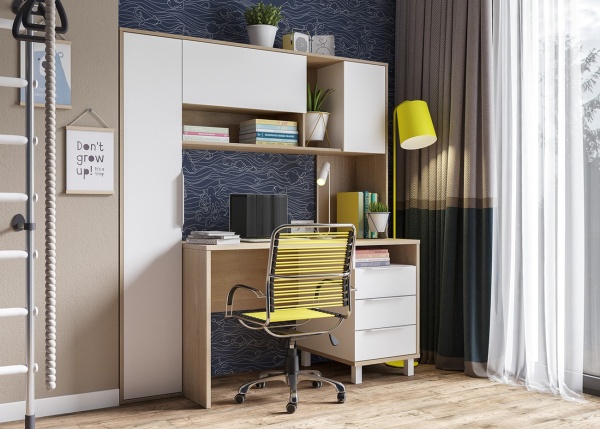 Стол компьютерный Комфорт 12.95 (дуб сонома/сатин)