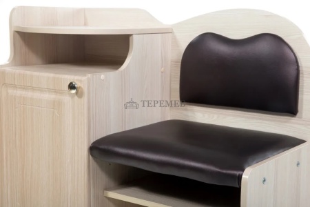 Банкетка №1 (ясень шимо светлый/тёмно-коричневый №221)