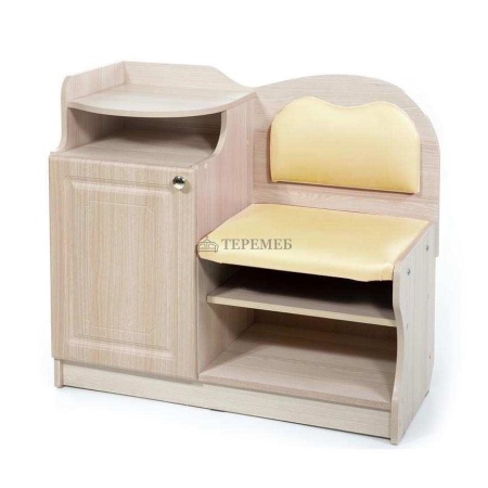 Банкетка №1 (ясень шимо светлый/бежевый №101)