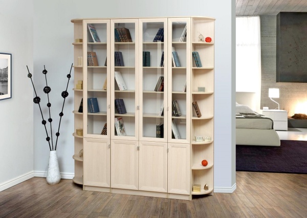 Шкаф комбинированный В-19 Оливия (вудлайн кремовый/аруша венге)