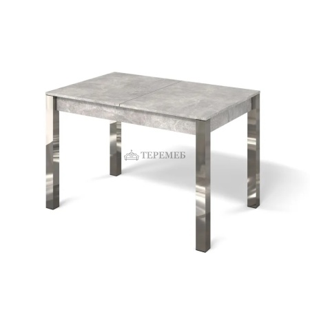 Стол обеденный раздвижной МИЛАН-3 (хром/ателье светлое)