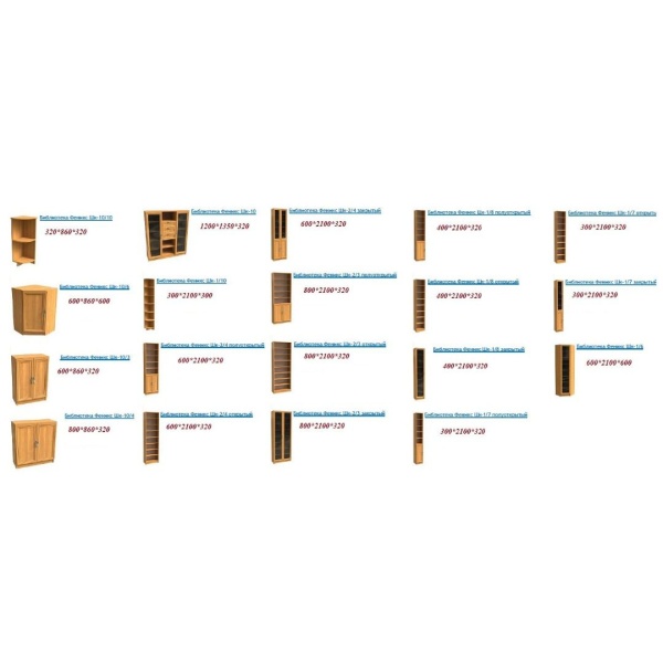 Тумба Библиотека Феникс ШК-10/4