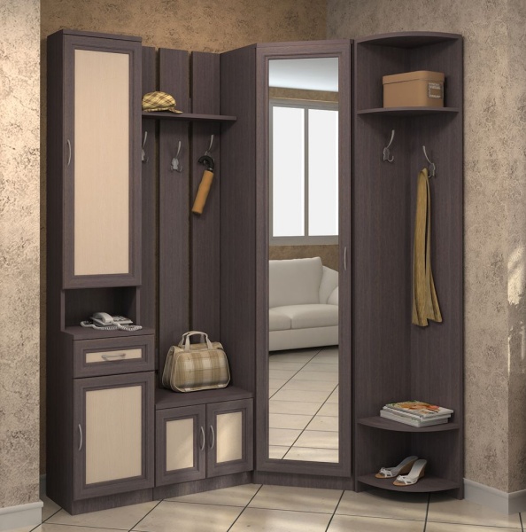 Шкаф с полками и ящиком Гарун ПР1