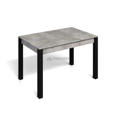 Стол обеденный раздвижной МИЛАН-3 (чёрный/ателье светлое)