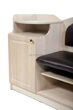 Банкетка №1 (ясень шимо светлый/тёмно-коричневый №221)