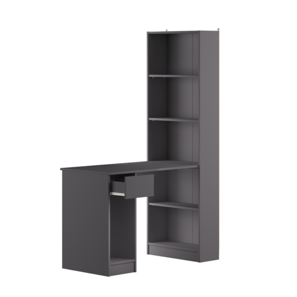 Шкаф комбинированный Лайт 10.01 (тёмно-серый)