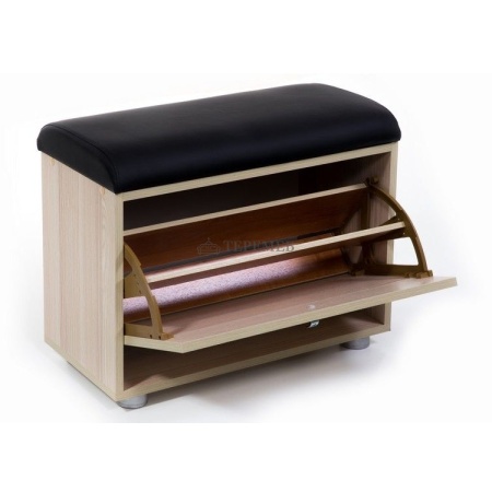 Обувница МС-1 (ясень шимо светлый/черный №118)