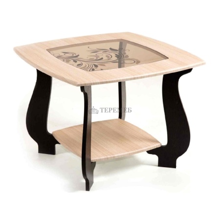 Стол журнальный СЖ-22 с рисунком Р3 (венге/дуб молочный)