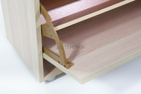 Обувница МС-1 (ясень шимо светлый/темно-коричневый №221)